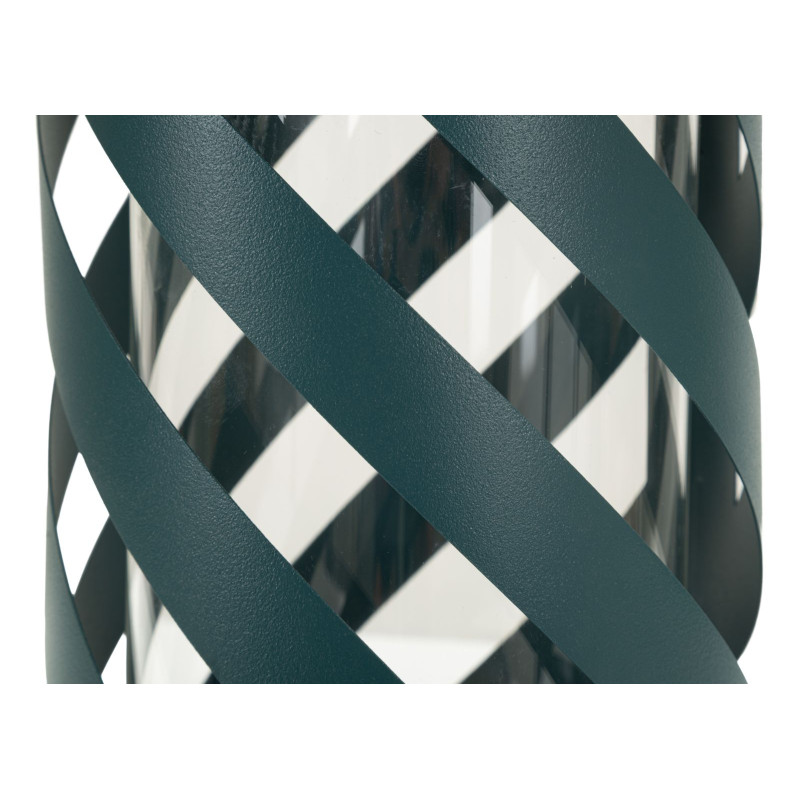Lanterne Twist Saturn Teal – lanterne contemporaine – Ø 23 x 43 cm