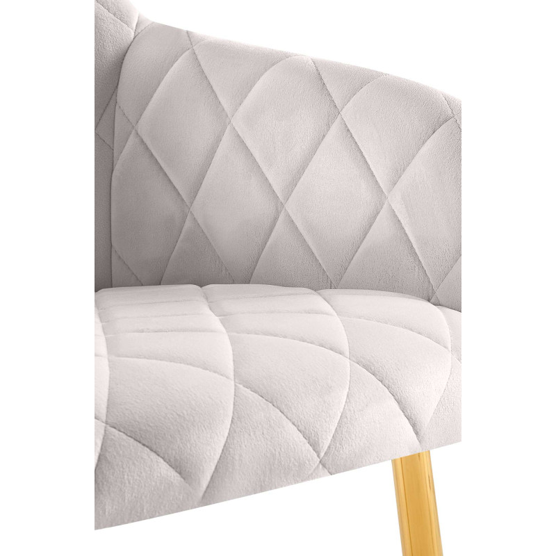 Lot de 2 chaises de salle à manger en velours Monett G