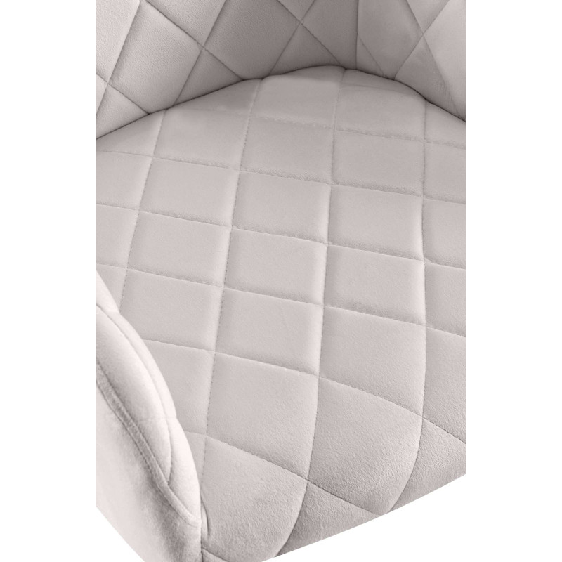 Lot de 2 chaises de salle à manger en velours Monett G