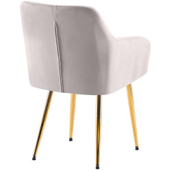 Lot de 2 chaises de salle à manger en velours Monett G