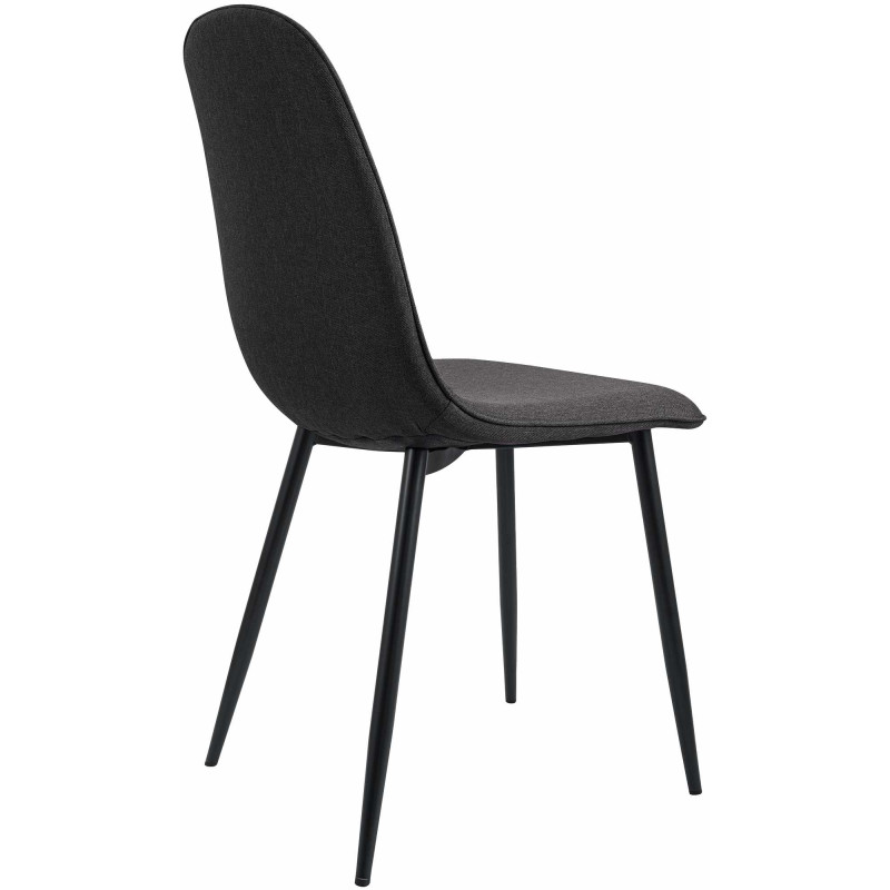 Lot de 2 chaises de salle à manger en tissu Maryam
