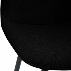 Lot de 2 chaises de salle à manger en tissu Maryam