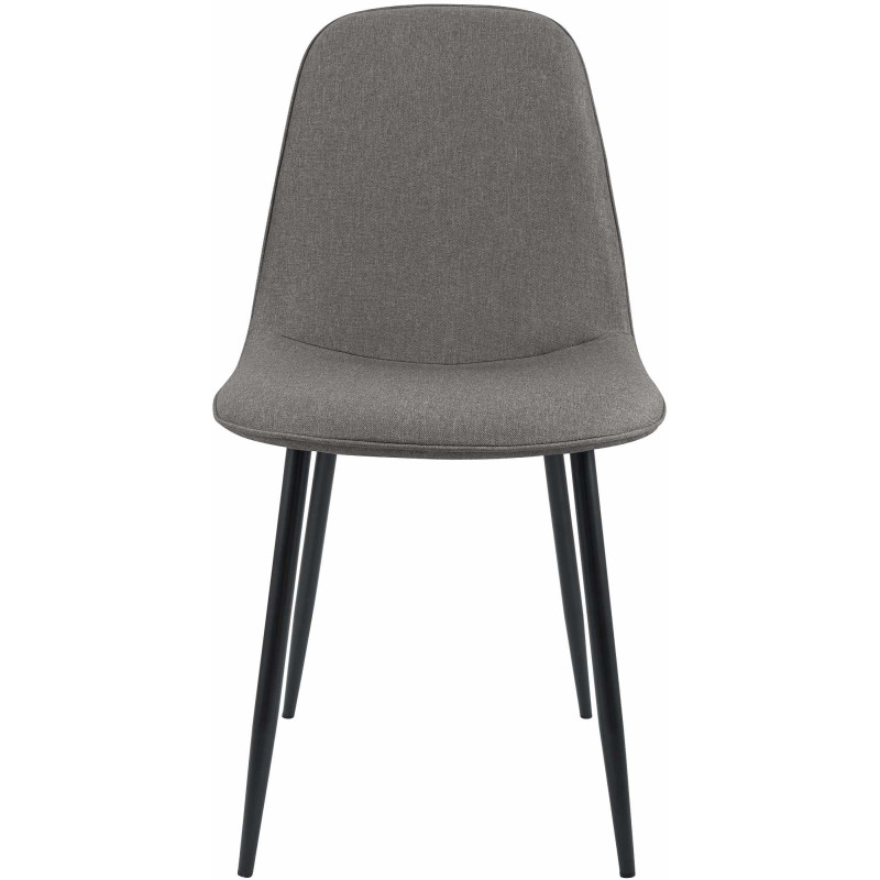 Lot de 2 chaises de salle à manger en tissu Maryam