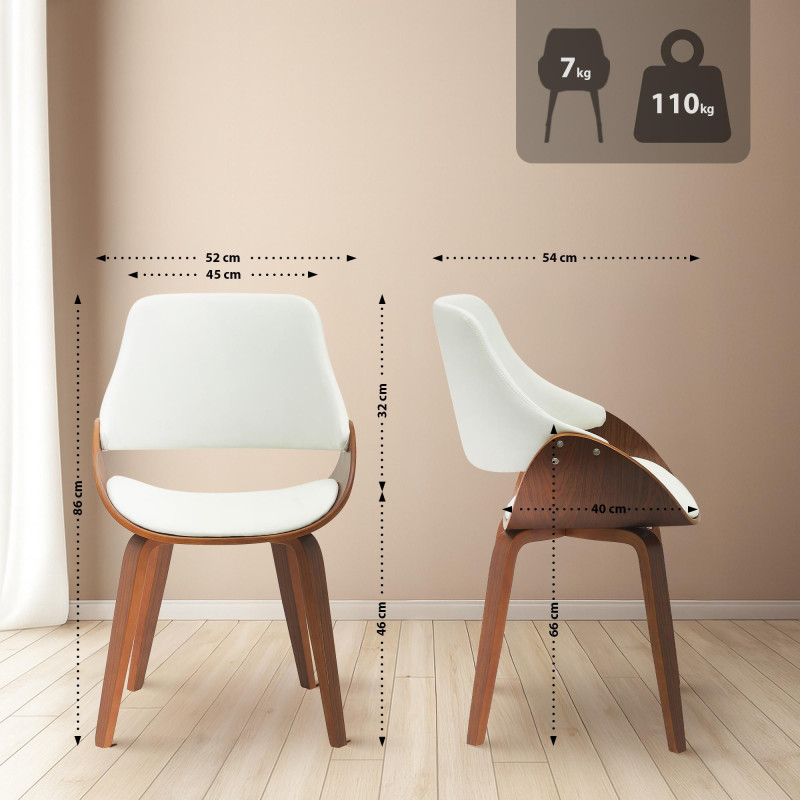 Ensemble de 2 chaises de salle à manger Vangale