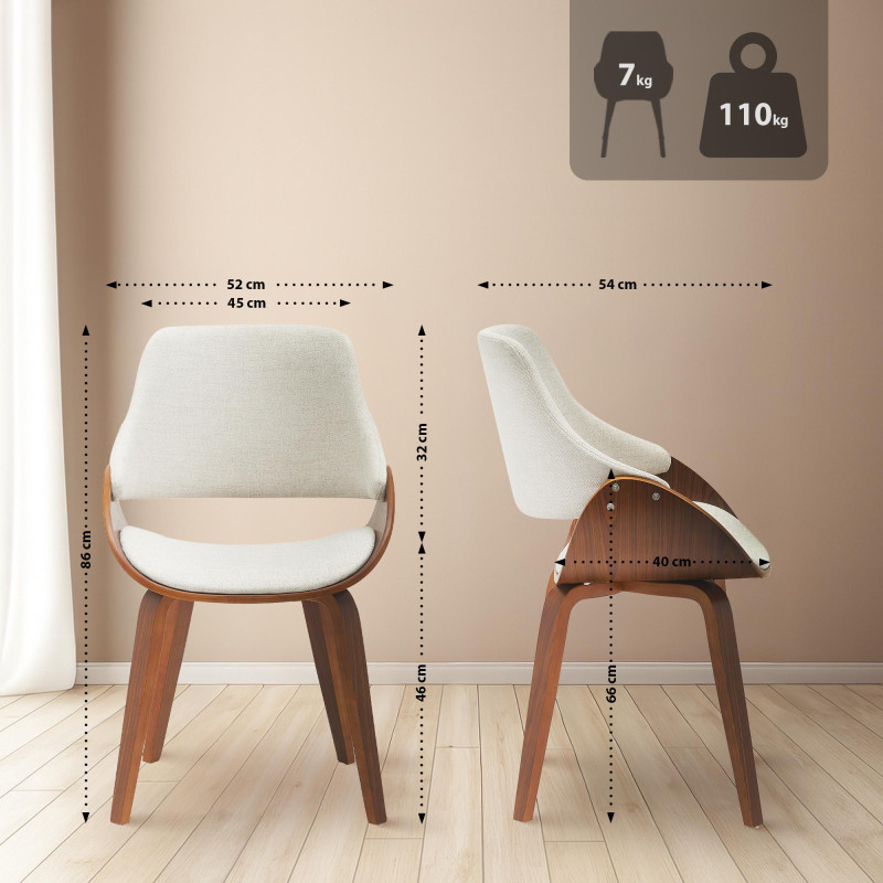 Ensemble de 2 chaises de salle à manger Vangale