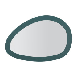 Miroir mural Saturno bleu – miroir design moderne – 71 x 1,5 x 48 cm