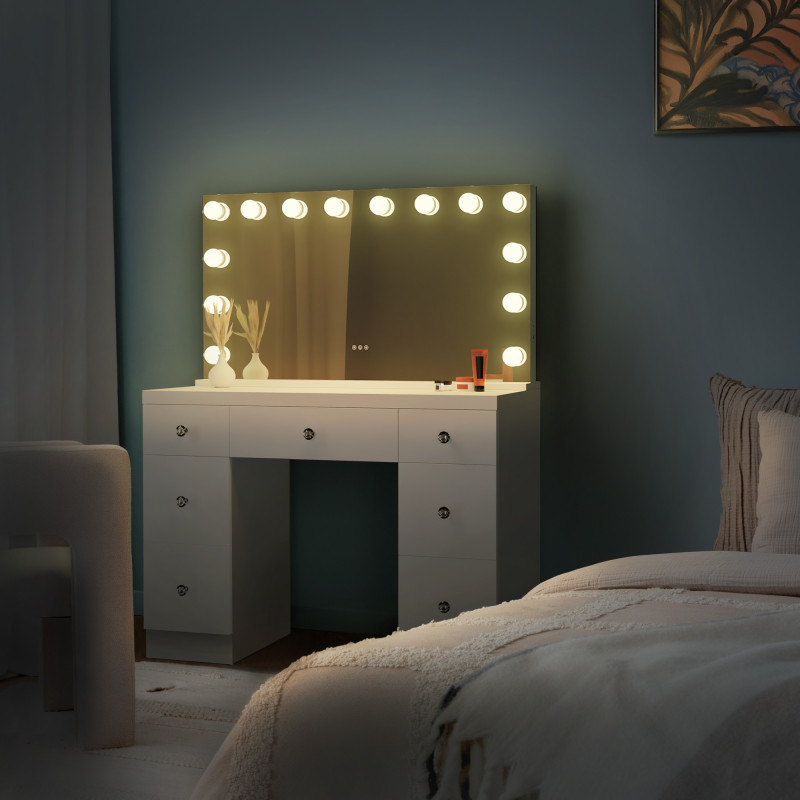 Coiffeuse Lerona blanc