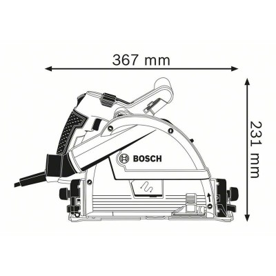 Scie circulaire BOSCH 0601675001 1400 W 230 V 165 mm