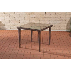 Table Bari 100x100 brun...