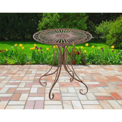 Table Hari marron antique