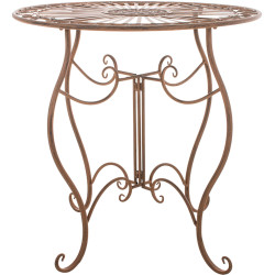 Table Indra marron antique
