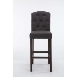 Tabouret de bar Louise en tissu antique