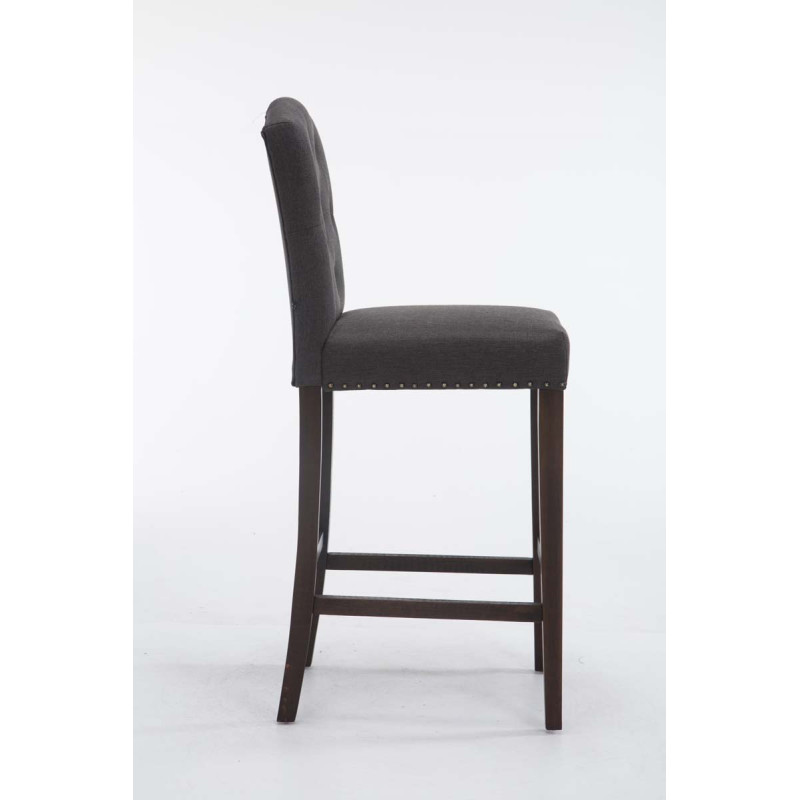 Tabouret de bar Louise en tissu antique