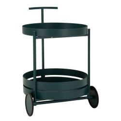 Chariot de bar Saturn Dove Teal – meuble bar design – 40 x 49,5 x 61 cm