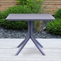 Table Sky 80 cm gris foncé