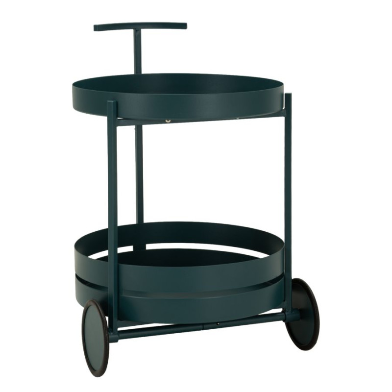Chariot de bar Saturn Dove Teal – meuble bar design – 40 x 49,5 x 61 cm