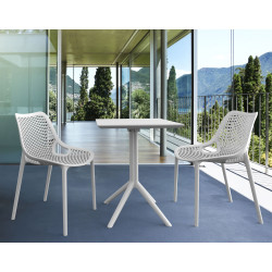 Table pliante Sky carrée blanc
