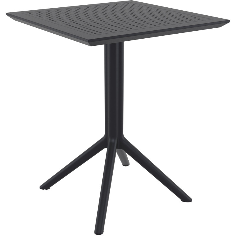 Table pliante Sky carrée noir