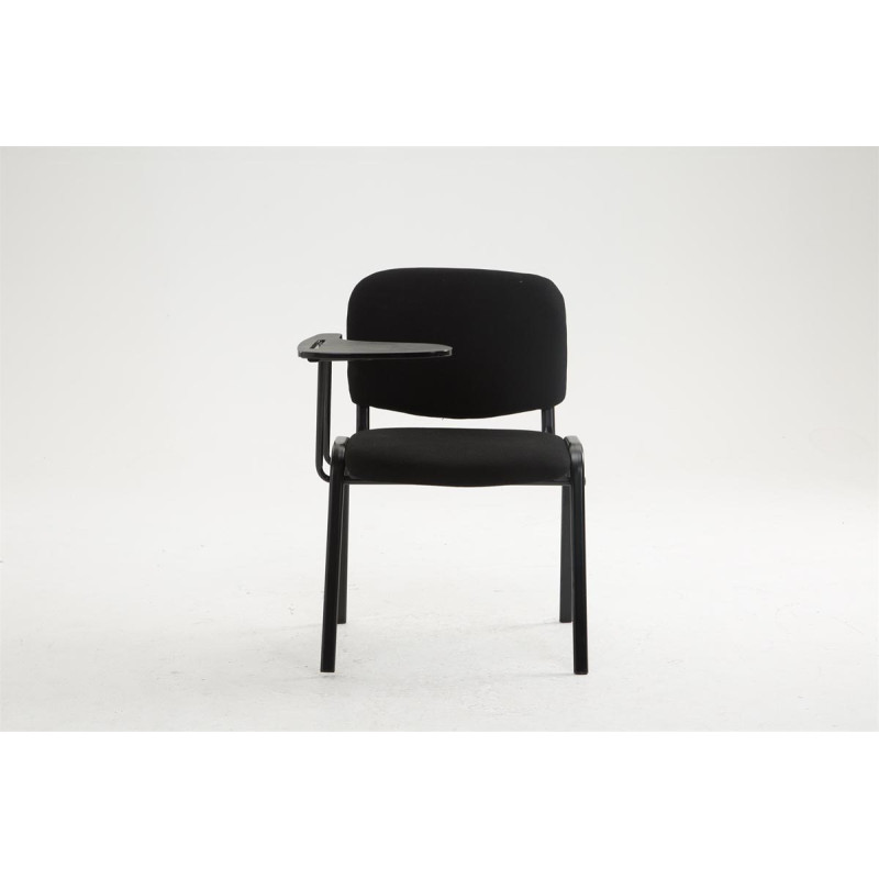 Chaise Ken avec table pliante en tissu noir