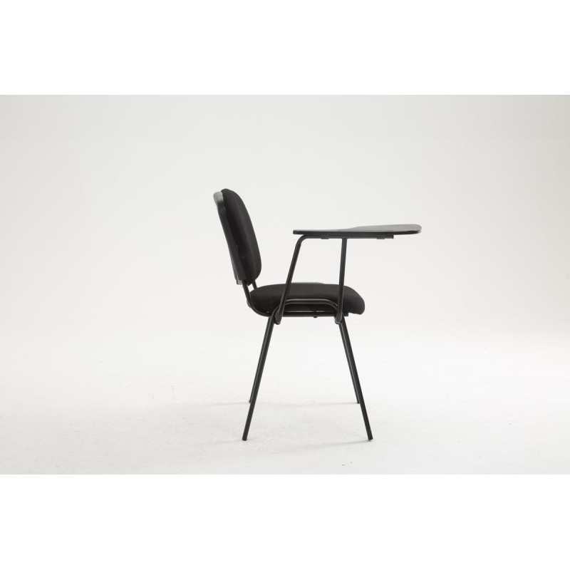 Chaise Ken avec table pliante en tissu noir