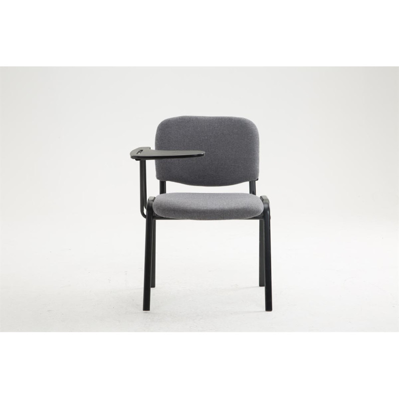 Chaise Ken avec table pliante en tissu gris