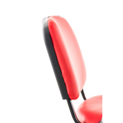 Chaise Ken avec table pliante en similicuir rouge