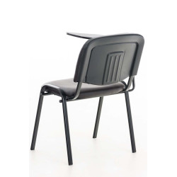Chaise Ken avec table pliante en similicuir brun