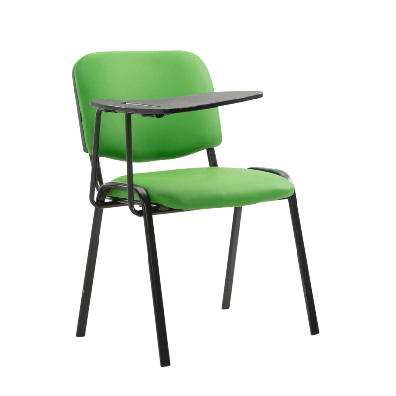 Chaise Ken avec table pliante en similicuir vert