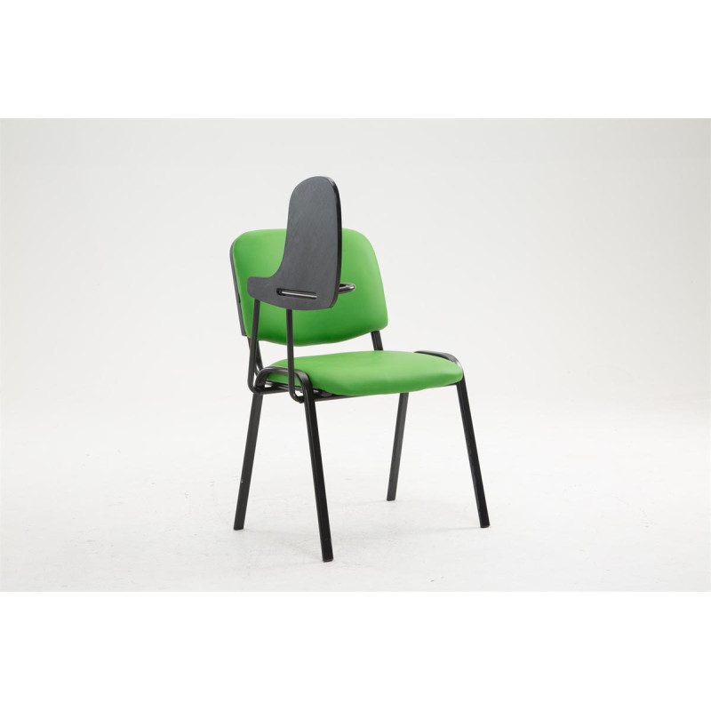 Chaise Ken avec table pliante en similicuir vert