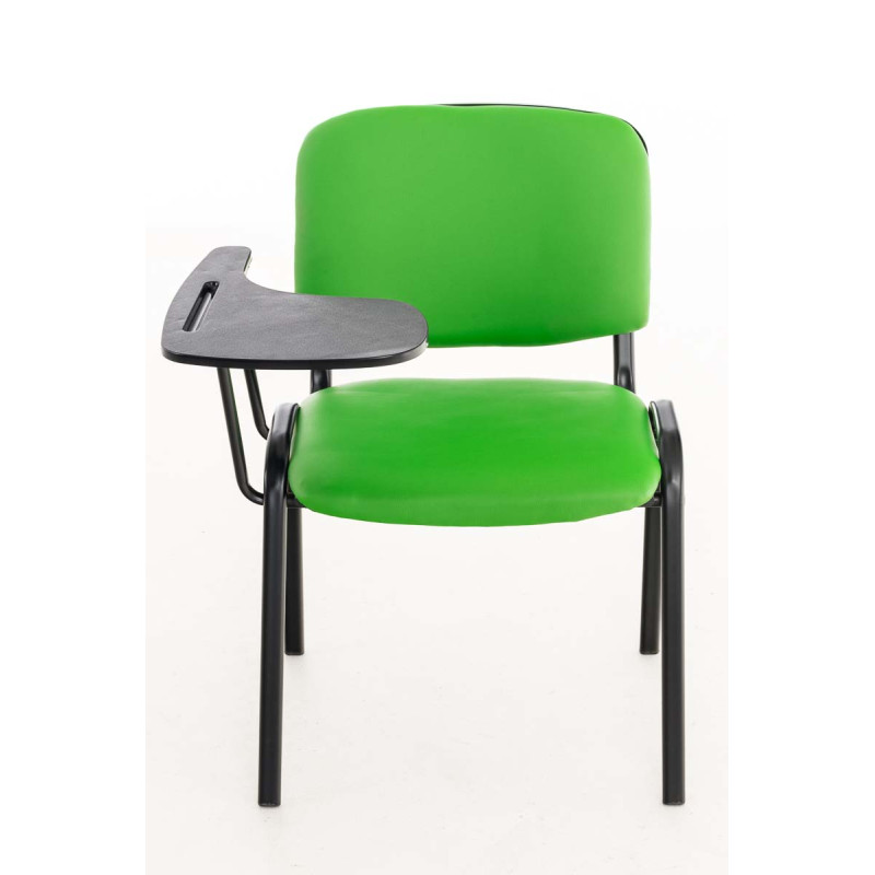 Chaise Ken avec table pliante en similicuir vert