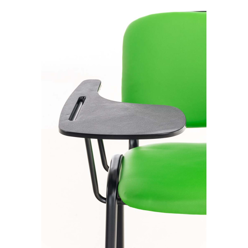 Chaise Ken avec table pliante en similicuir vert