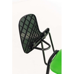 Chaise Ken avec table pliante en similicuir vert