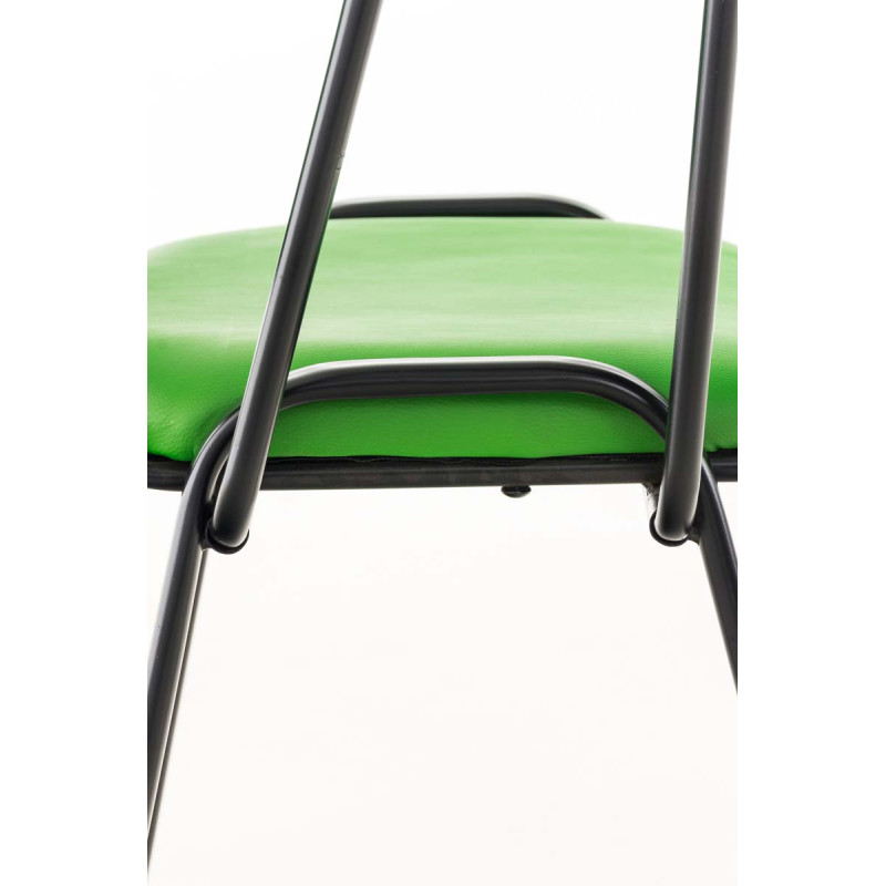 Chaise Ken avec table pliante en similicuir vert