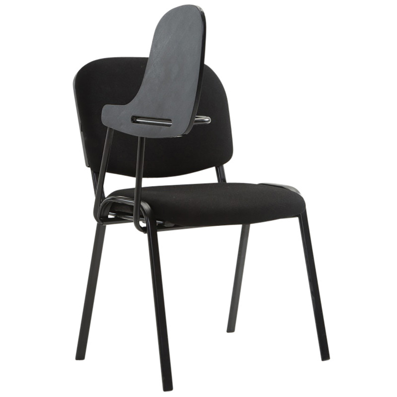 Ensemble de 4 chaises Ken avec table pliante en tissu noir