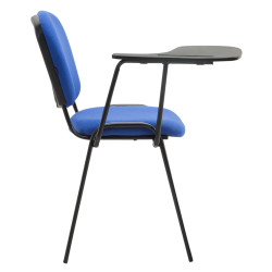 Ensemble de 4 chaises Ken avec table pliante en tissu bleu