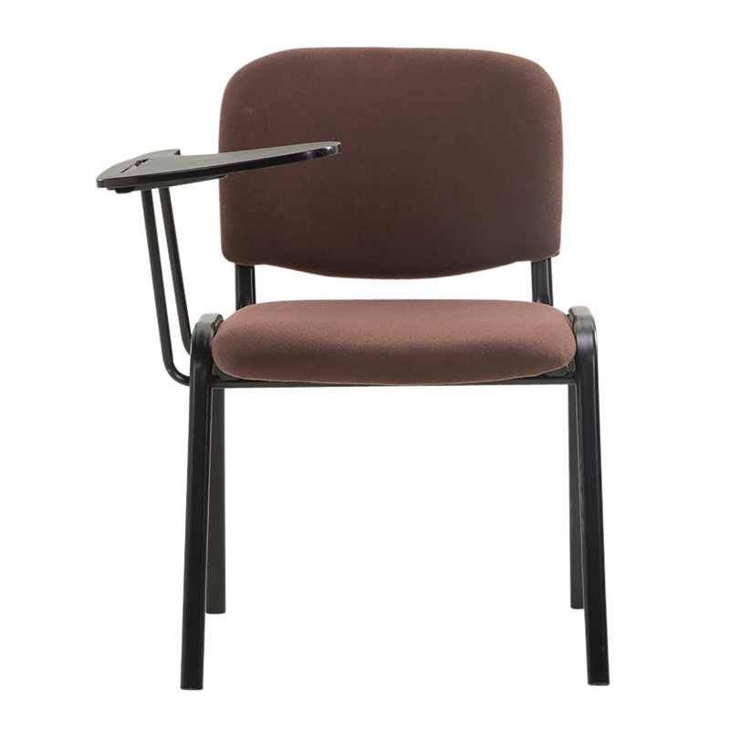 Ensemble de 4 chaises Ken avec table pliante en tissu brun