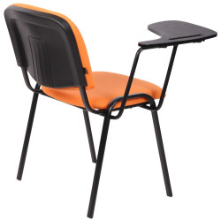 Chaise Ken avec table pliante en tissu orange