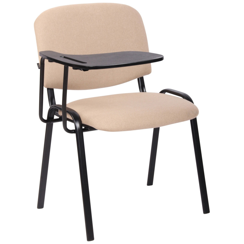 Chaise Ken avec table pliante en tissu crème