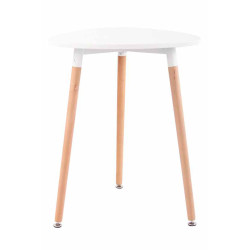 Table Abenra 60 Natura blanc