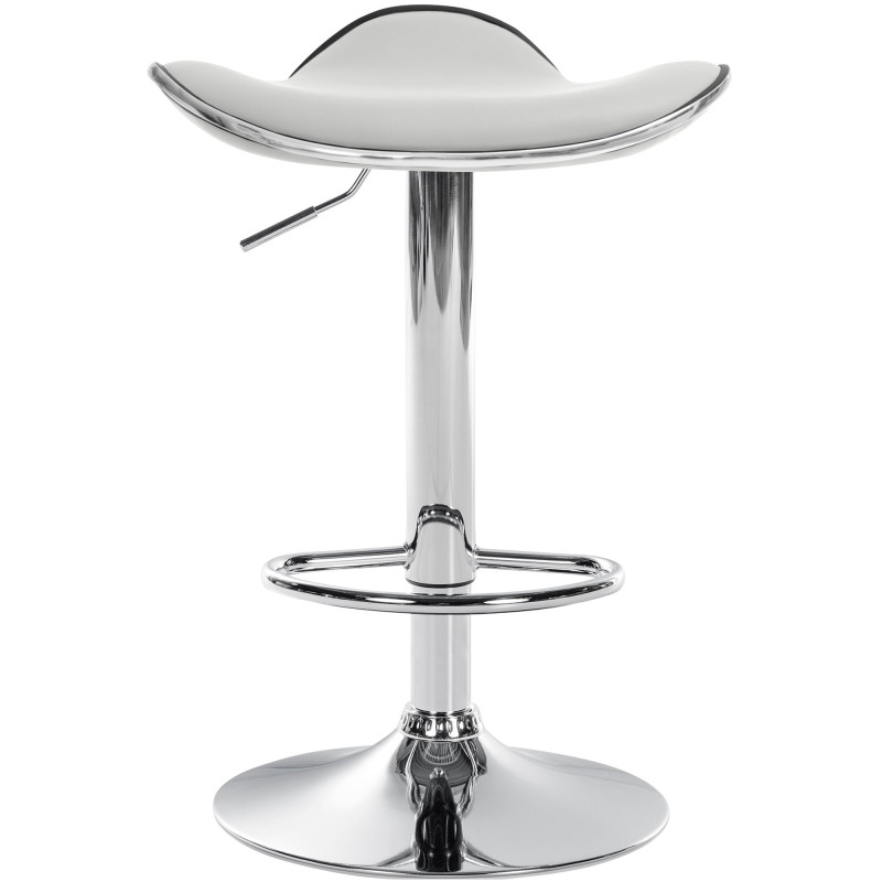 Tabouret de bar Shanghai, similicuir, C blanc