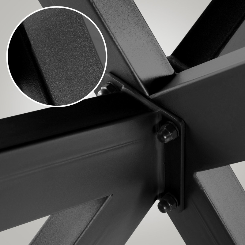 Pieds de table Biloxi M noir