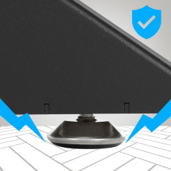 Pieds de table Biloxi M noir