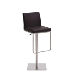 Tabouret de bar Panama E en similicuir brun