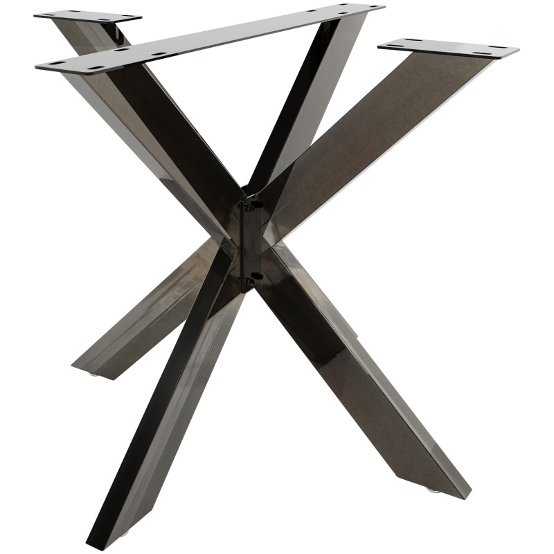 Pieds de table Biloxi S noir industriel