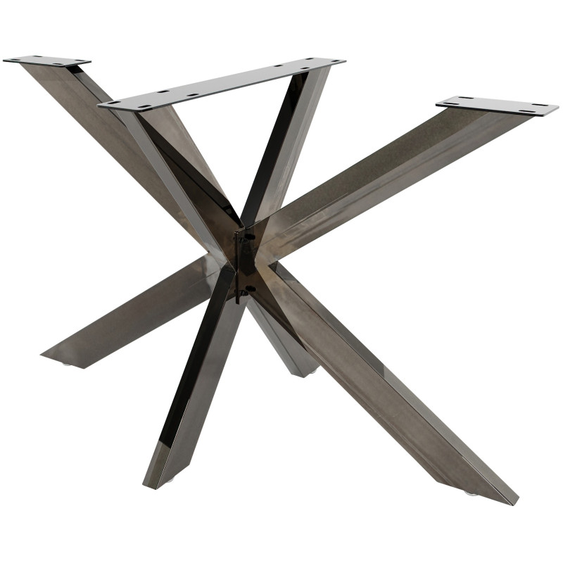 Pieds de table Biloxi M noir industriel