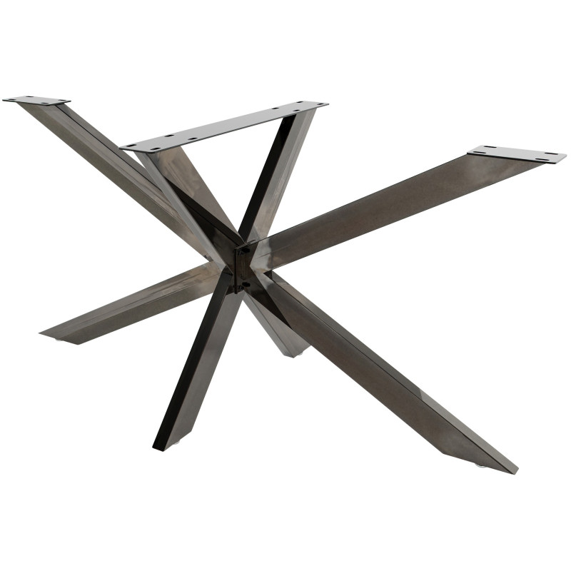 Pieds de table Biloxi L noir industriel