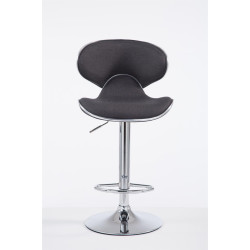 Tabouret de bar Las Vegas V2 tissu chromé