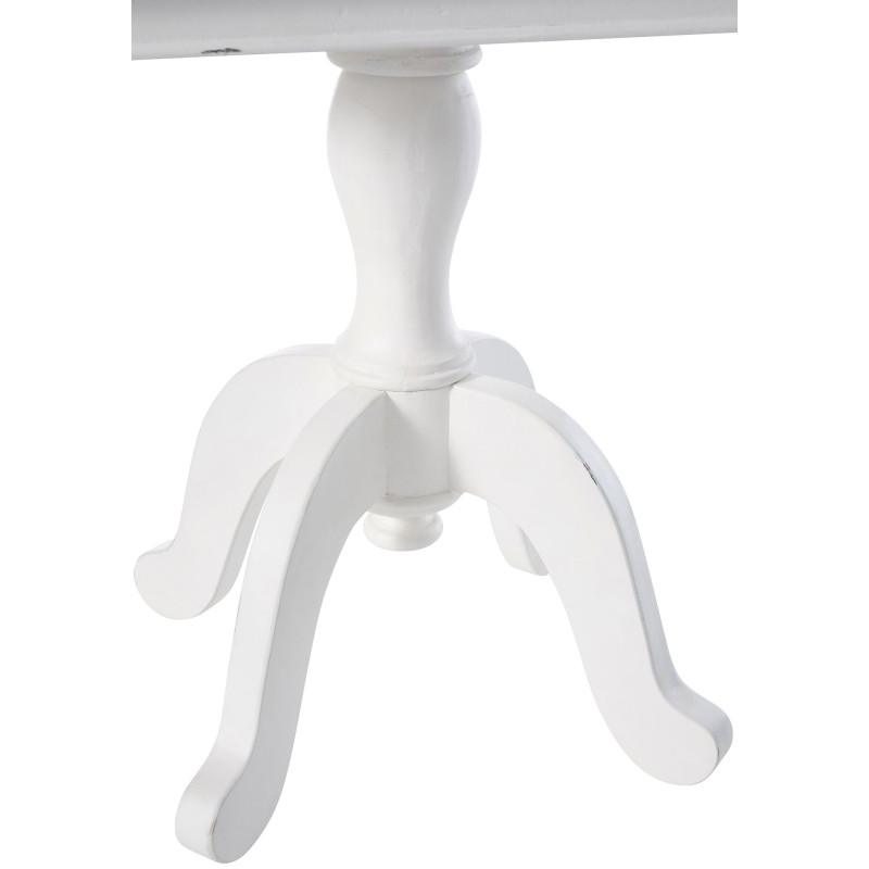 Table de bistrot Grasby naturel/blanc