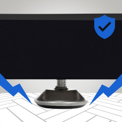 2x pieds de table Velden 40 cm noir