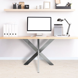 Pieds de table Biloxi S acier inoxydable